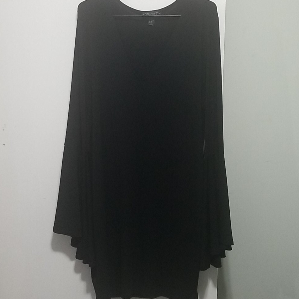 Black Bell Sleeve Dress